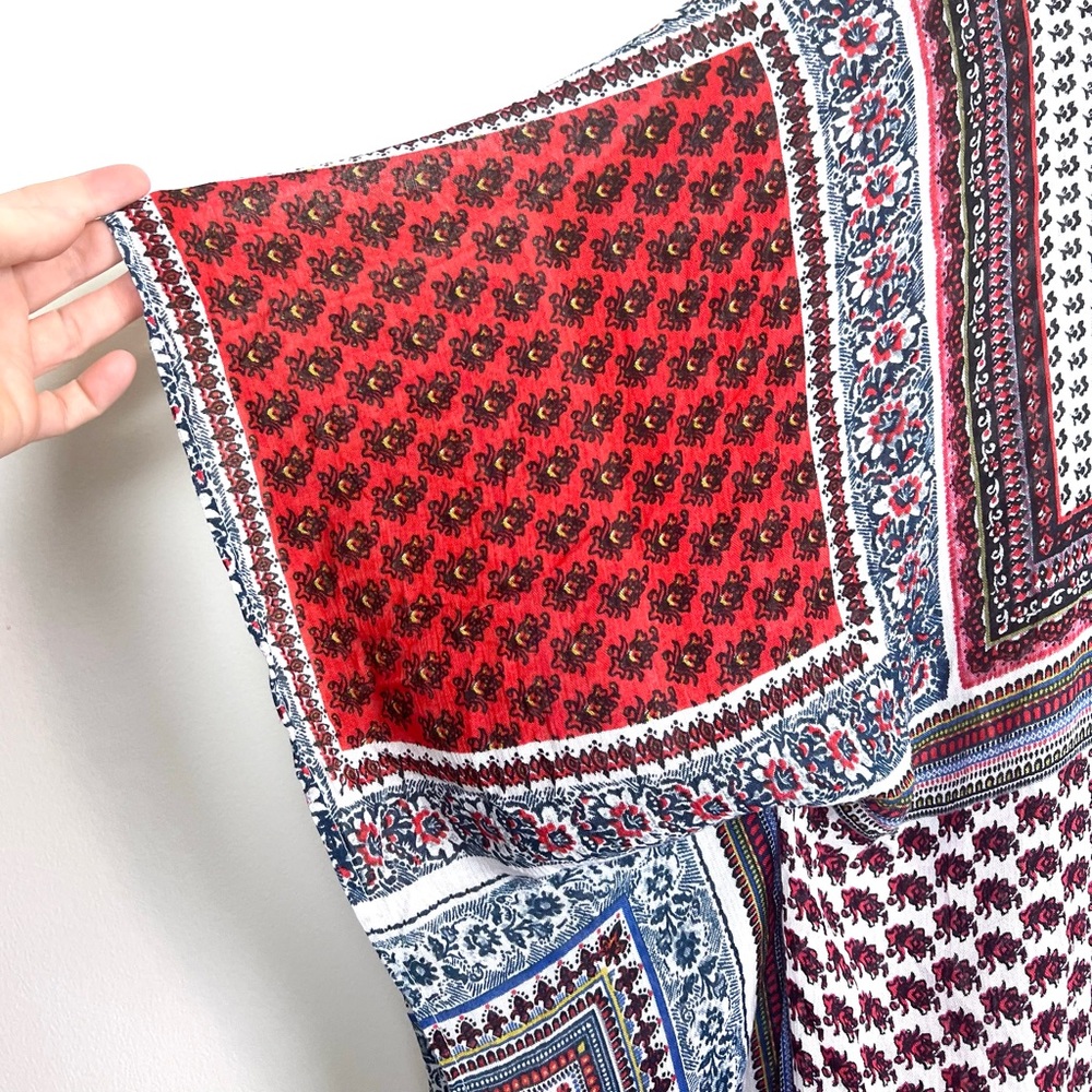 Pinky Boho Open Front Patchwork Tassel Festival K… - image 4